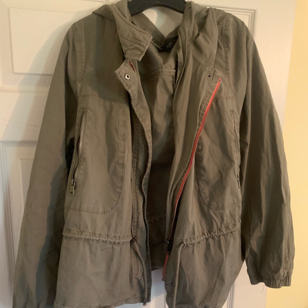 Olive Green lightweight jacket, size 26